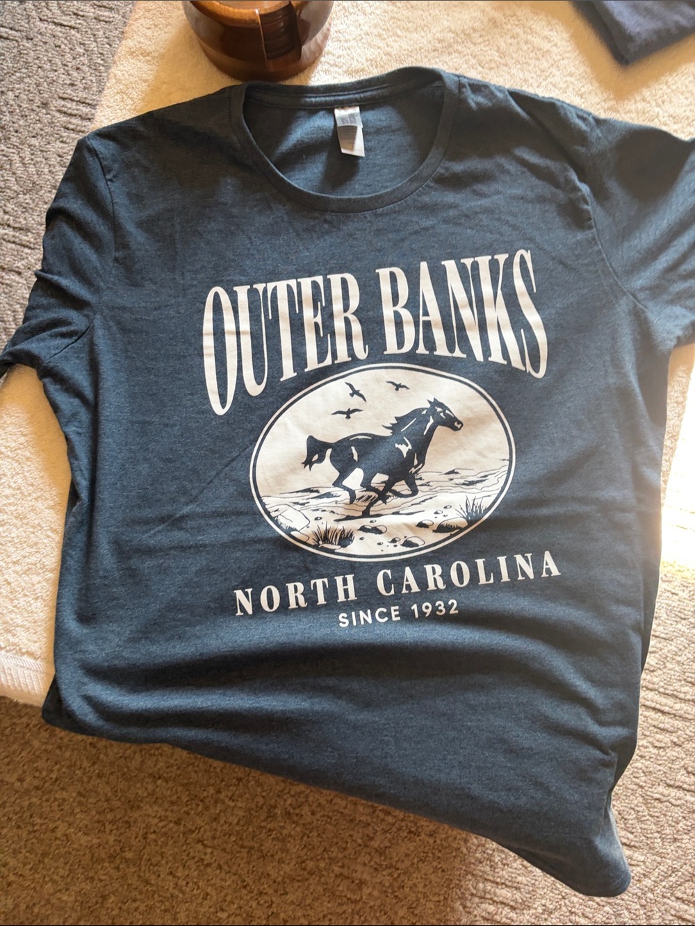 Outer Banks North Carolina Graphic Tee - Navy Blue